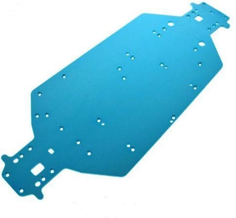 Пластина шасси, алюминиевая (HSP04001 Tuning Aluminium Metall Chassis for 1:10 RC Car) артикул HSP04001BL