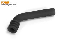 Отвод выхлопных газов для 1/10 (Silicone Black) длинный артикул TM-119032BK