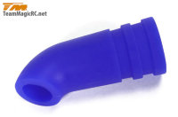 Отвод выхлопных газов для 1/8 (Silicone Blue, размер: внутр.18мм, внеш.22мм, длинна 55мм) артикул TM-119023B