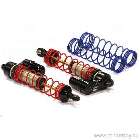 Амортизаторы MXR9 Hard Anodized Rear Piggyback Shock for Traxxas Stampede, Rustler & Slash артикул T8147BLACK