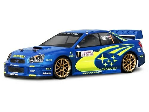 Кузов ралли 1/10 - SUBARU IMPREZA WRC 2004 MONTE CARLO RALLY(200MM/ WB255MM) (некрашеный) артикул HPI-17505 