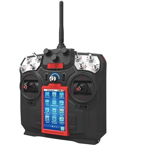 Аппаратура управления FlySky 8-я + приемник FS-IA10 (сенсорный дисплей 3.5"240х400 пикселей) артикул FS-I8
