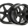 Диски 1/10 - TE37 26MM BLACK (3MM OFFSET) (2 шт.) артикул HPI-3841