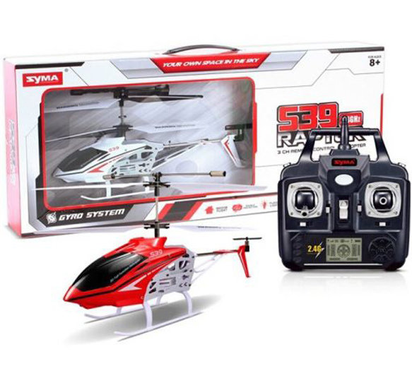 Радиоуправляемая модель 3-х канального вертолета Syma S39 (2,4 ГГц,  Li-Po 3.7V 500 mAh, Длина: 36.2 см) артикул SYMA-S39-1