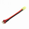 Переходник mini Tamiya (мама) от регулятора оборотов  -  T-Plug (папа) к аккумулятору артикул AIII-CAA-004
