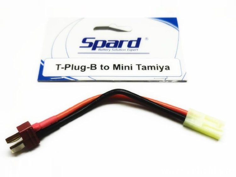 Переходник mini Tamiya (мама) от регулятора оборотов  -  T-Plug (папа) к аккумулятору артикул AIII-CAA-004