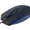 Проводная оптическая мышь Perfeo "PHANTOM", 3 кнопки, USB, покрытие Rubber, черная с подсветкой артикул PF-313-B