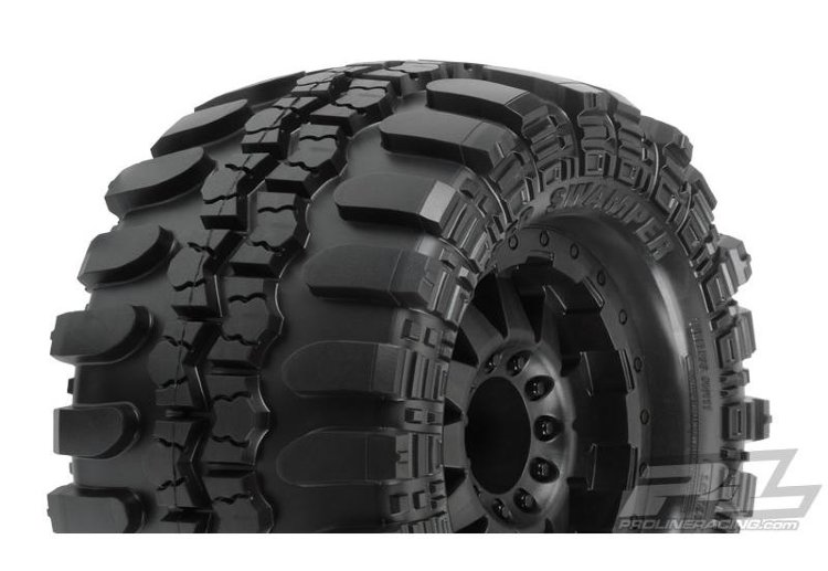 Колеса в сборе Трак 1/8 - Interco TSL SX Super Swamper 3.8 (Traxxas Style Bead) диски F11 артикул PL10111-13