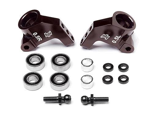 Задние кулаки - ALUMINUM (0.5 DEGREE/BROWN) комплект артикул HPI-104898