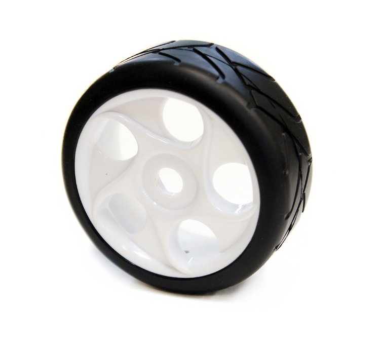 Комплект (СКЛЕЕННЫХ) колес для багги/туринг 1/8 HEX 17 mm (2 шт.) артикул HS281009W