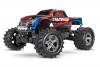 Радиоуправляемая модель с коллекторным электродвигателем TRAXXAS Stampede 4x4 1/10 RTR (Fast Charger + LED освещение) артикул TRA67054-61-R
