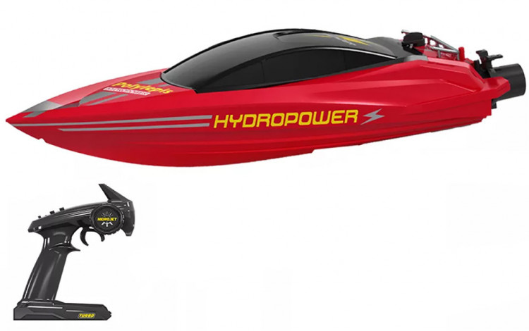 Радиоуправляемый катер с водяной помпой RED HydroJet (25 км/ч, 42 см) артикул HC807-RED