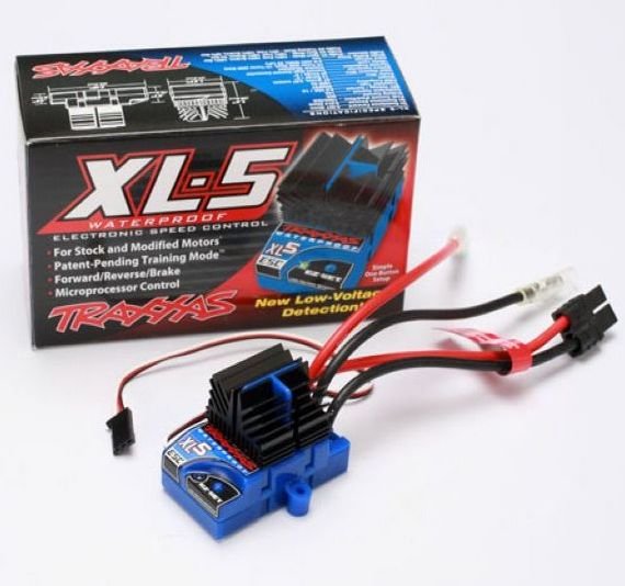 Регулятор оборотов коллекторный, влагозащищенный TRAXXAS XL-5 ELECTRONIC SPEED CONTROL артикул TRA3018R
