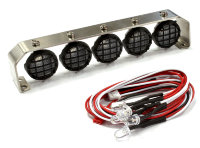 Roof Top Spot Light Set (S5) LED w/Stainless Steel Mount for 1/10, 1/8 &amp; 1/5 Scale артикул C25394