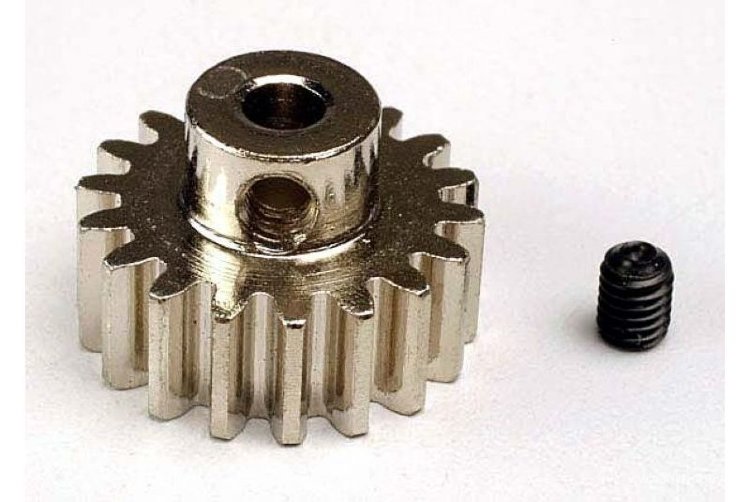 Шестерня ведущая, 18 зубцов (Gear, 18-T pinion (32-p) (mach. steel) set screw) артикул TRA3948