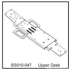 Верхняя пластина шасси BSD RAMASOON 1/9 артикул BS910-047