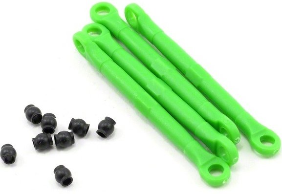 Тяги Traxxas Molded Composite Toe Link Set (Green) (4) (Front/Rear) артикул TRA7038A