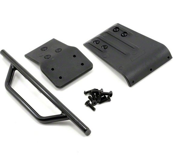Бампер передний, усиленный RPM для Slash 4x4 [Front Bumper & Skid Plate - Black] артикул RPM80022