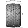 Колёса Louise Rc, серия MFT MT-ROCKET 1/8 MONSTER TRUCK (2 шт., HEX 17mm, 1/2 OFFSET BLACK RIM / MOUNTED) артикул L-T3320BH