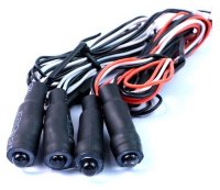 Светодиоды LED с Angeleye (БЕЛ/КРАС) (YR Plug) (2 пары) (Front and Rear LED Light Cable WT/RD YR Plug) артикул  LK-0026WT-RD