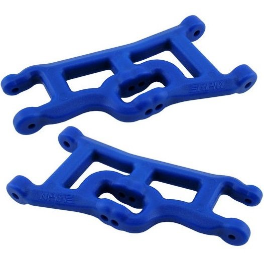 Рычаги передние RPM Elec. Rustler & Stampede Front Arms - Blue артикул RPM80245