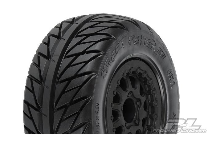Колеса в сборе Шорткорс 1/10 - Street Fighter SC 2.2/3.0 Tires диски Renegade (Slash, Blitz) артикул PL1167-17
