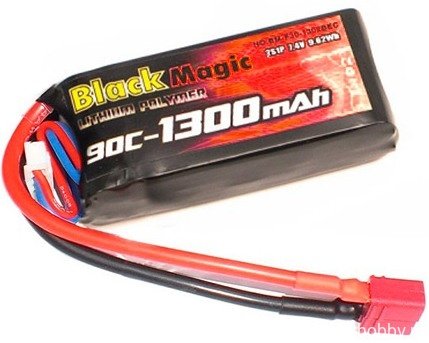 Аккумулятор Black Magic LiPo 11,1V (3S) 1300mAh 90C артикул BM-F90-1303D