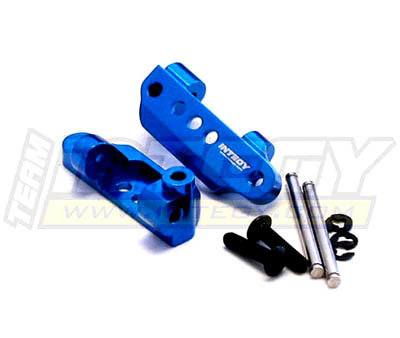 Кастер блоки (синий) для Traxxas 1/10 Stampede 2WD и Slash 2WD артикул T7955BLUE