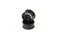 Диски 1/10 on-road (14-Spoke/Black/Offset4mm/24mm/2шт.) артикул VZH009BK