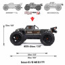 Радиоуправляемая автомодель Arrma OUTCAST 4S V2 BLX RTR 1/10 4WD Brushless Monster Truck (Gun Metal) артикул ARA4410V2T3