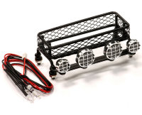 T18 Realistic 1/10 Scale Metal Luggage Tray with 4 LED Adjustable Spot Light 62x108mm артикул C24342