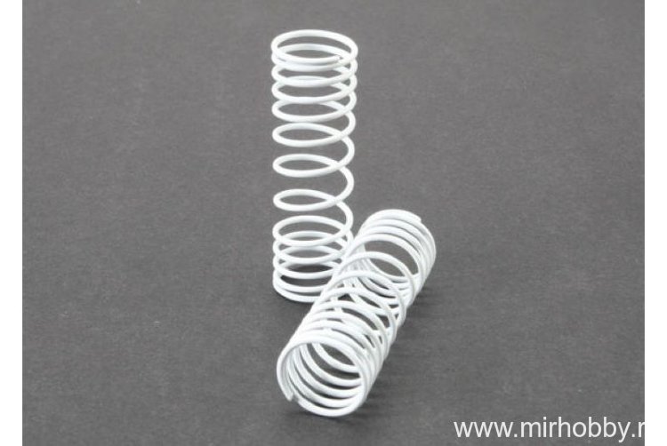 Пружина амортизатора 57мм, внутренне отверстие 15,5мм (Springs, front (white) (progressive rate) (2)) артикул TRA5857 