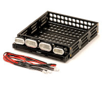 T8 Realistic 1 /1 0 Scale Metal Luggage Tray with 4 LED Adjustable Spot Light 1 25x107mm артикул C24142