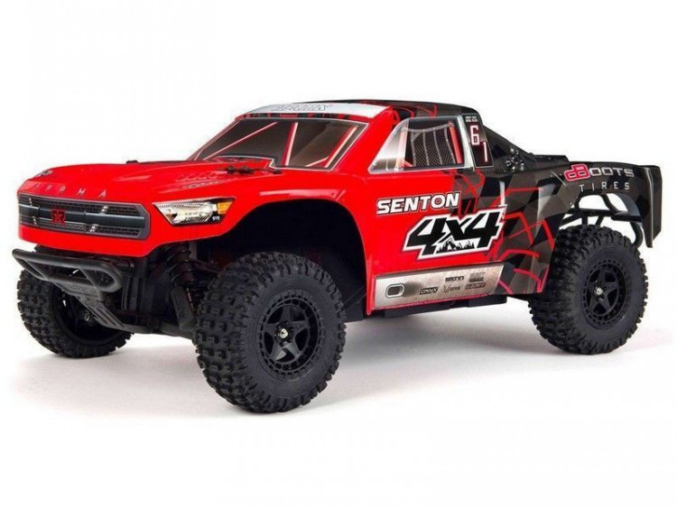 Шорт-корс трак 1:10 ARRMA Senton Mega 550 Brushed 4WD Short Course Truck RTR (красный) артикул ARA102715T1