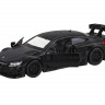 Машина "АВТОПАНОРАМА" Mercedes-AMG C 63 DTM, черный матовый, 1/43, инерция, в/к 17,5*12,5*6,5 см артикул JB1200179