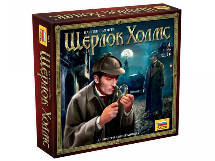 Настольная семейная игра ZVEZDA "Шерлок Холмс", (10+, 2-5 человек) артикул ZV-8949