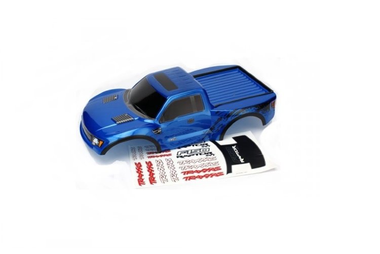 Окрашенный кузов модели Ford Raptor® с наклейками (Body, Ford Raptor®, blue (painted, decals applied)) артикул TRA5814A