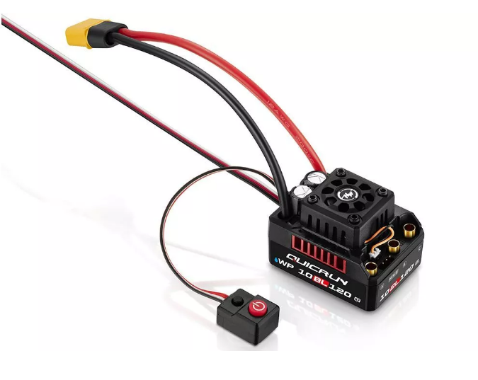 Бесколлекторный влагозащищенный регулятор HobbyWing Quicrun WP-10BL120 G2 для автомоделей 1:10 артикул HW-3010720
