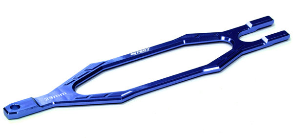Фиксатор аккумулятора (синий) для Traxxas 1/10 Slash 4X4 и Slash 2WD артикул T8588BLUE