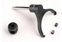 Shift fork-shaft/ shift fork pads (2)/ rubber shift shaft seal артикул TRA4989