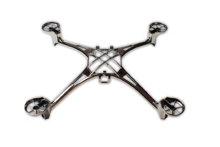 Рама модели квадрокоптера хромированная (Chrome Main Frame LaTrax Alias) артикул TRA6623X