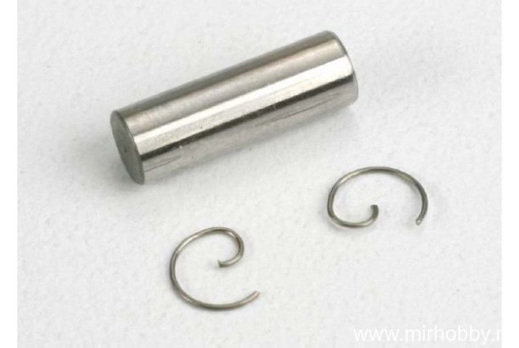 Палец Wrist pin/ wrist pin clips (2) (TRX 2.5, 2.5R) артикул TRA5231