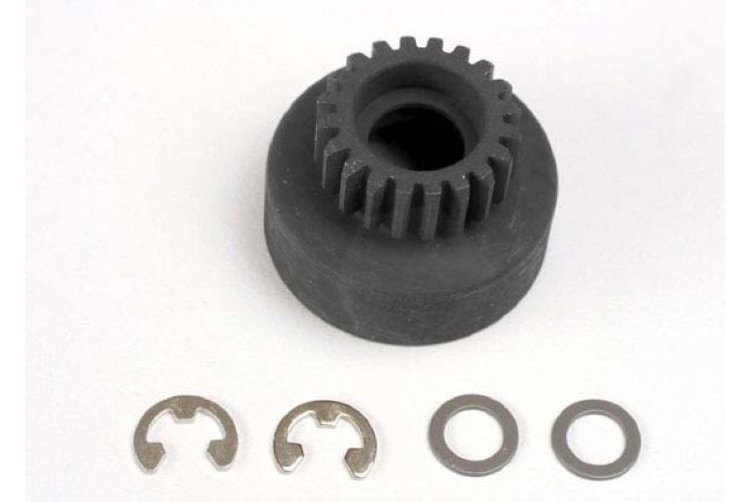 Колокол сцепления (20-tooth)/ 5x8x0.5mm fiber washer (2)/ 5mm E-clip (requires #4611-ball bearings, 5x11x артикул TRA4120 