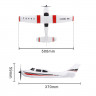 Радиоуправляемый самолет WL Toys F949S Cessna 182 6-AXIS GYRO 2.4G артикул WLT-F949S