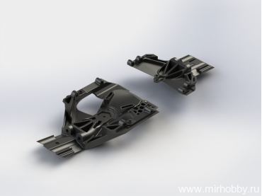 Защита днища центр ARRMA 1:8 NERO, FAZON, BIGROCK артикул AR320283