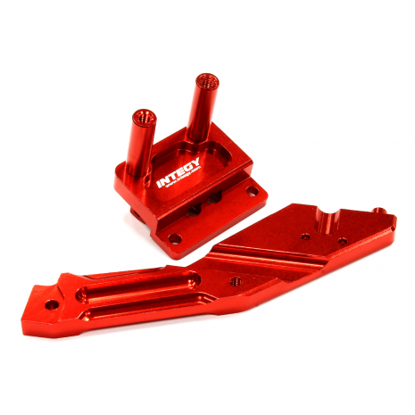 Распорка шасси INTEGY алюминиевая, задняя (красная) для HPI 1/10 Bullet MT & Bullet ST артикул T8692RED