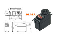 Сервопривод стандартный Futaba с бесколлекторным двигателем SERVO BLS452 (ERP, 14.0кг/6V) артикул FUSBLS452