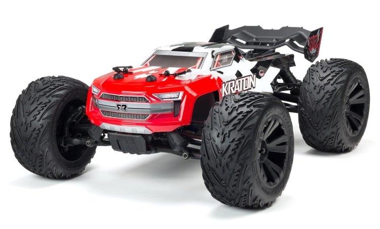Радиоуправляемая автомодель ARRMA Kraton BLX 4S 4x4 1/10 (красный) артикул ARA102690