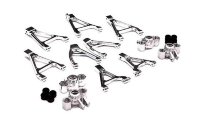 Комплект алюм. рычагов и кулаков для Traxxas 1/16 Slash VXL и Rally артикул T3486SILVER 