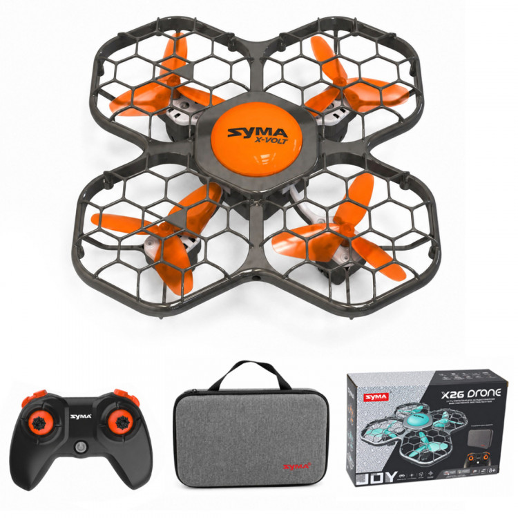 Квадрокоптер Syma X26PRO с сумкой (барометр, преодоления препятствий, Headless режим, защита от перегрузки, Li-Po 3.7V 700 mAh) артикул SYMA-X26PRO-ER